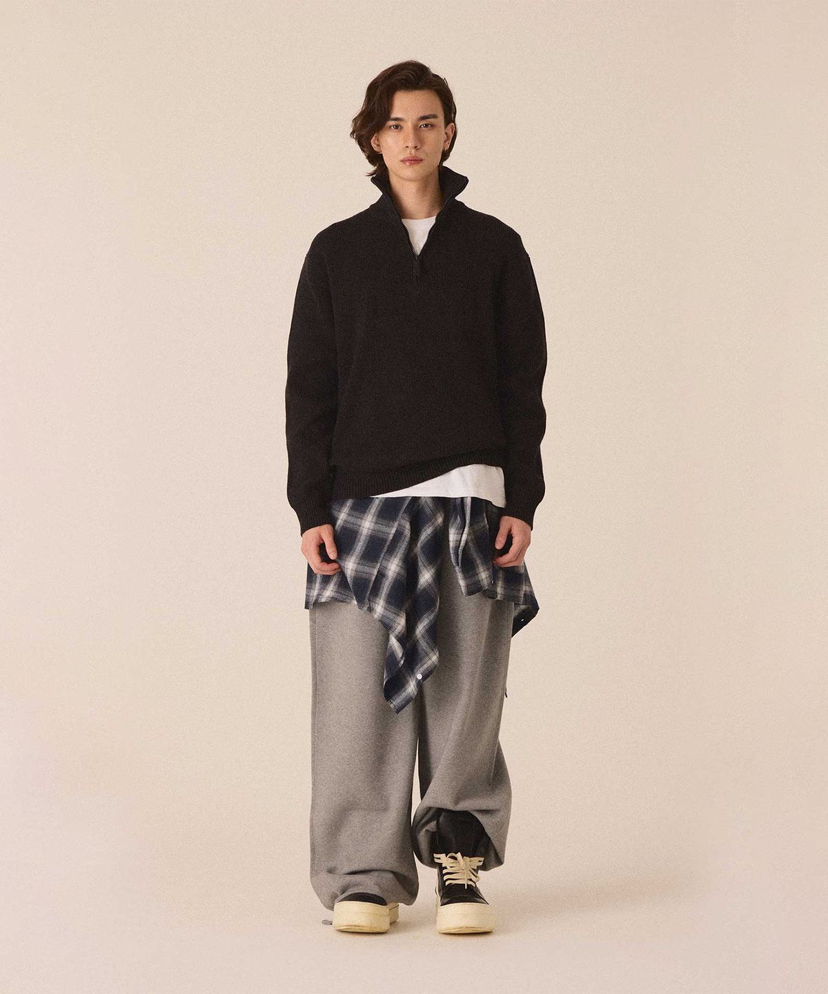 컷즈(CUTZ) 데일리 하프 집업 니트 - 4color