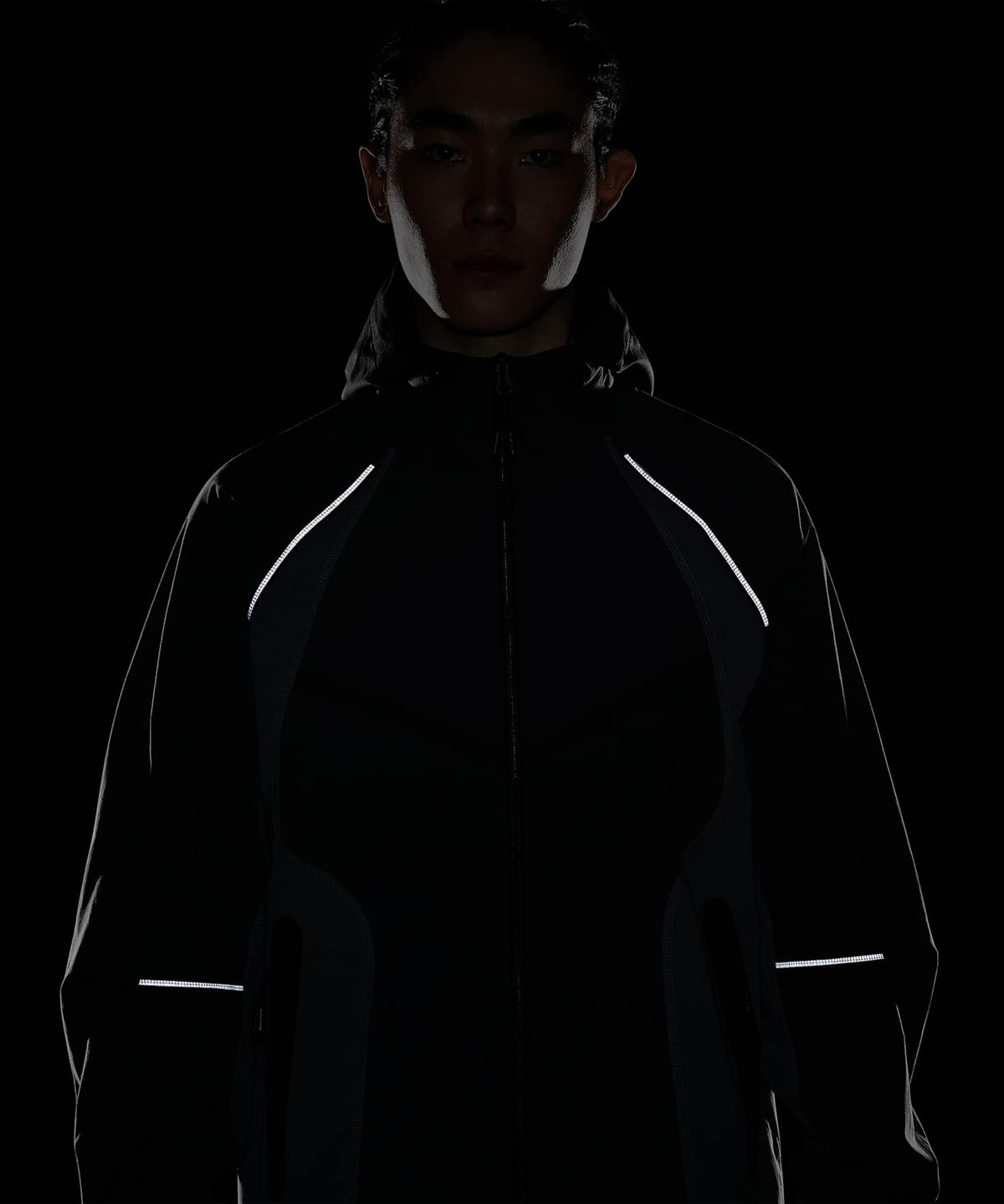 나이키(NIKE) 테크 드라이 핏 우븐 풀집 컬러 블록 윈드러너 재킷 M - 앤트러사이트:아이언 그레이:블랙 / IU7497-060