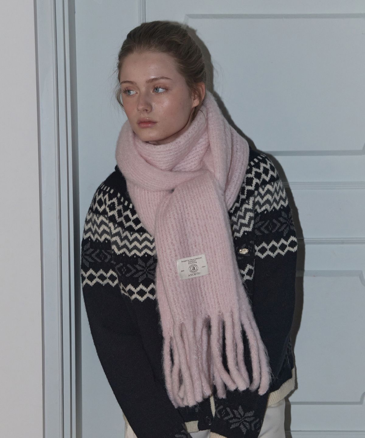 아노에틱(ANOETIC) [선물포장]ANC MELLOW SOFT MUFFLER_PINK