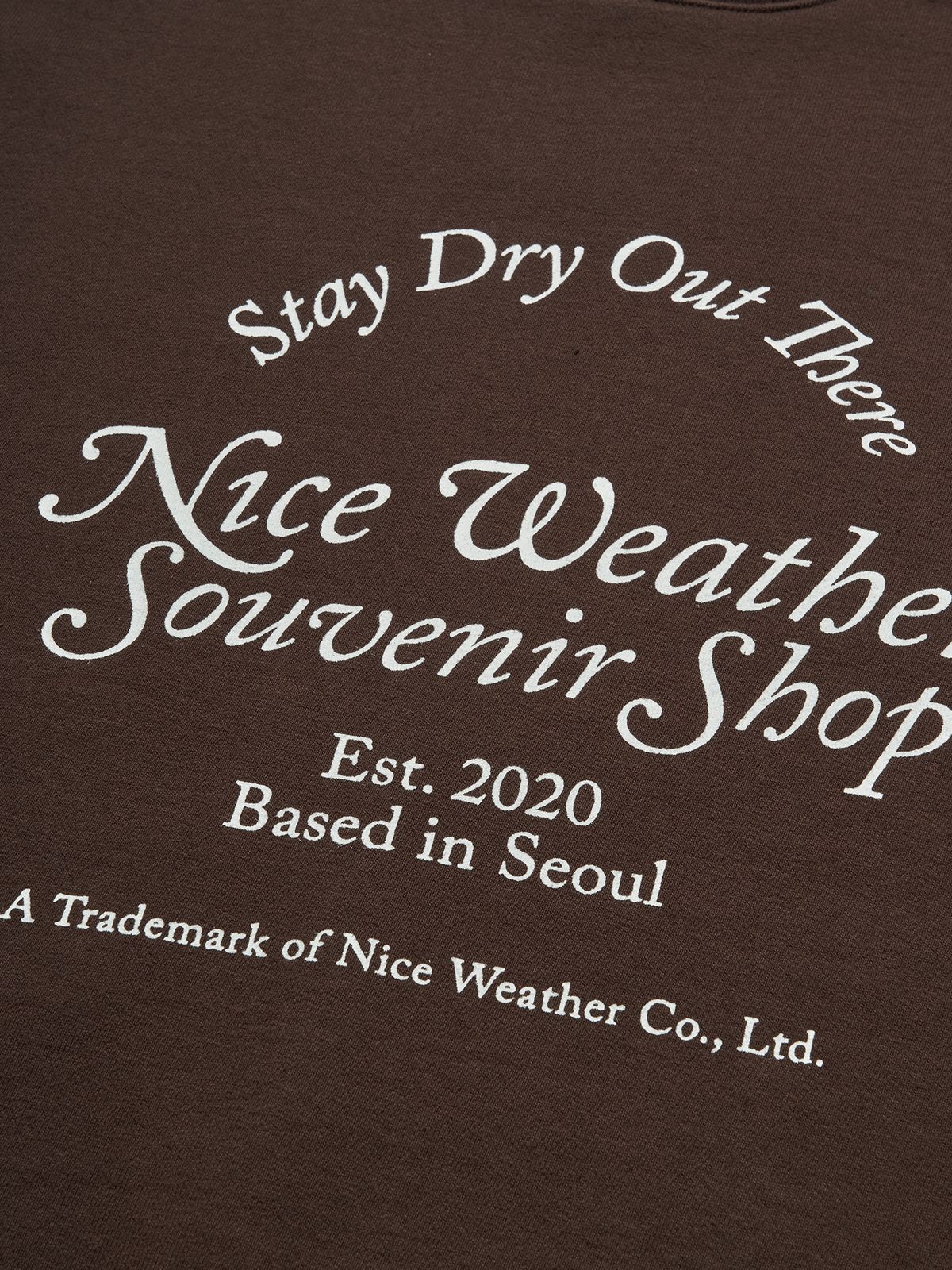 나이스웨더(NICEWEATHER) NW NWSS 크루넥 (브라운)