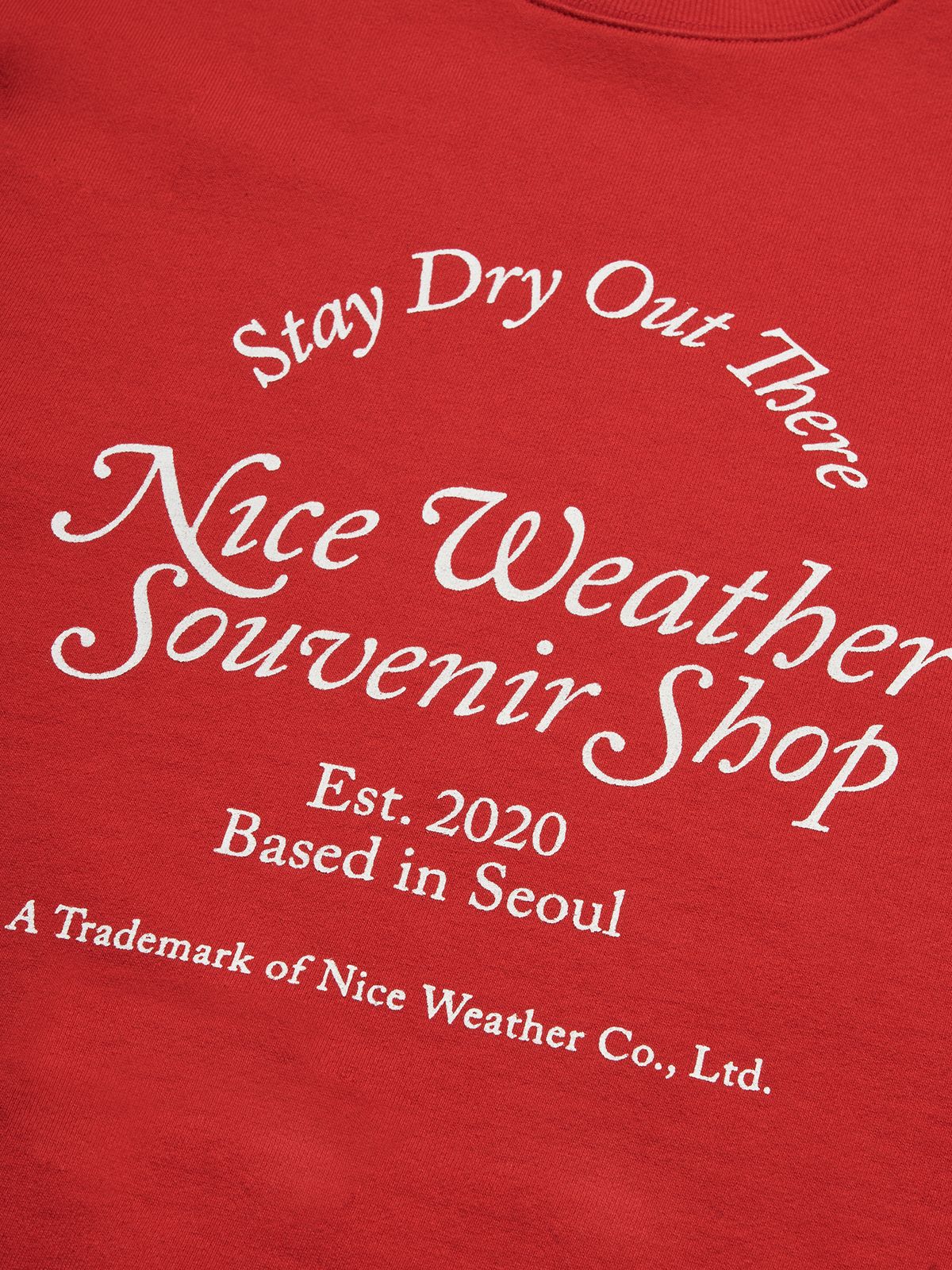 나이스웨더(NICEWEATHER) NW NWSS 크루넥 (레드)