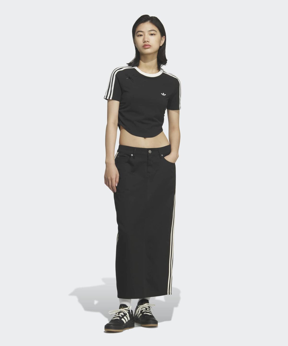 아디다스(ADIDAS) 치노 스커트 - 블랙 / HZ0847