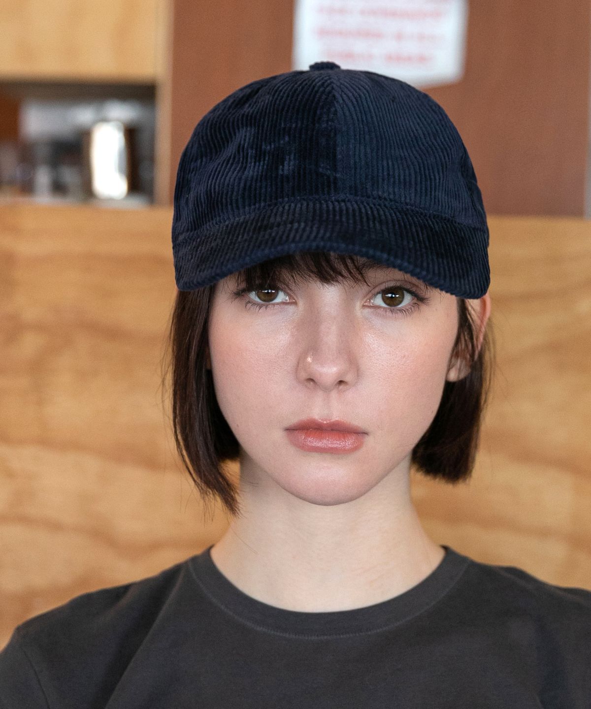 챕터(CHAPTER) SIGNATURE CORDUROY BALL CAP-네이비