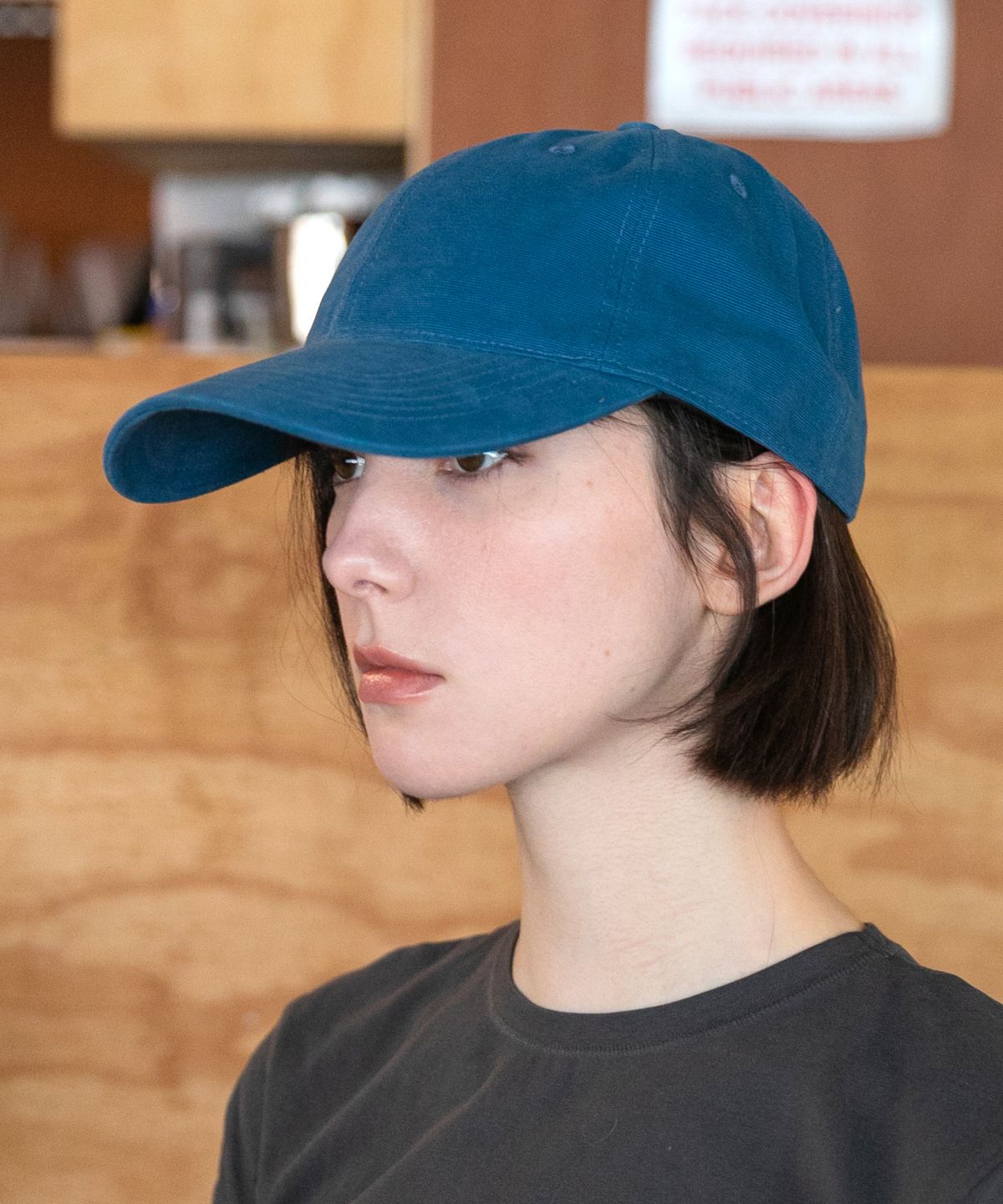 챕터(CHAPTER) CASUAL CANVAS BALL CAP-스틸 블루