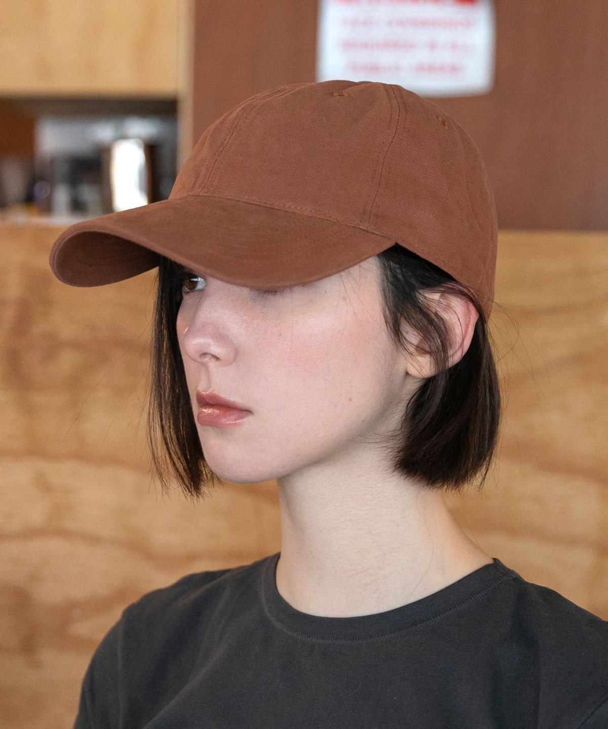 챕터(CHAPTER) CASUAL CANVAS BALL CAP-라이트 브라운