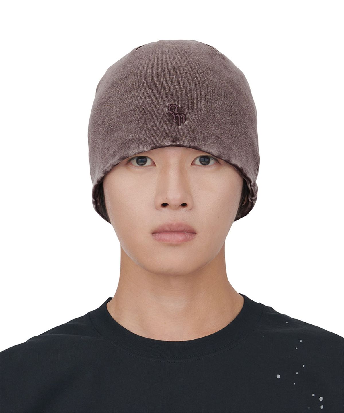 노매뉴얼(NOMANUAL) WASHED LIGHT BEANIE - WASHED BURGUNDY