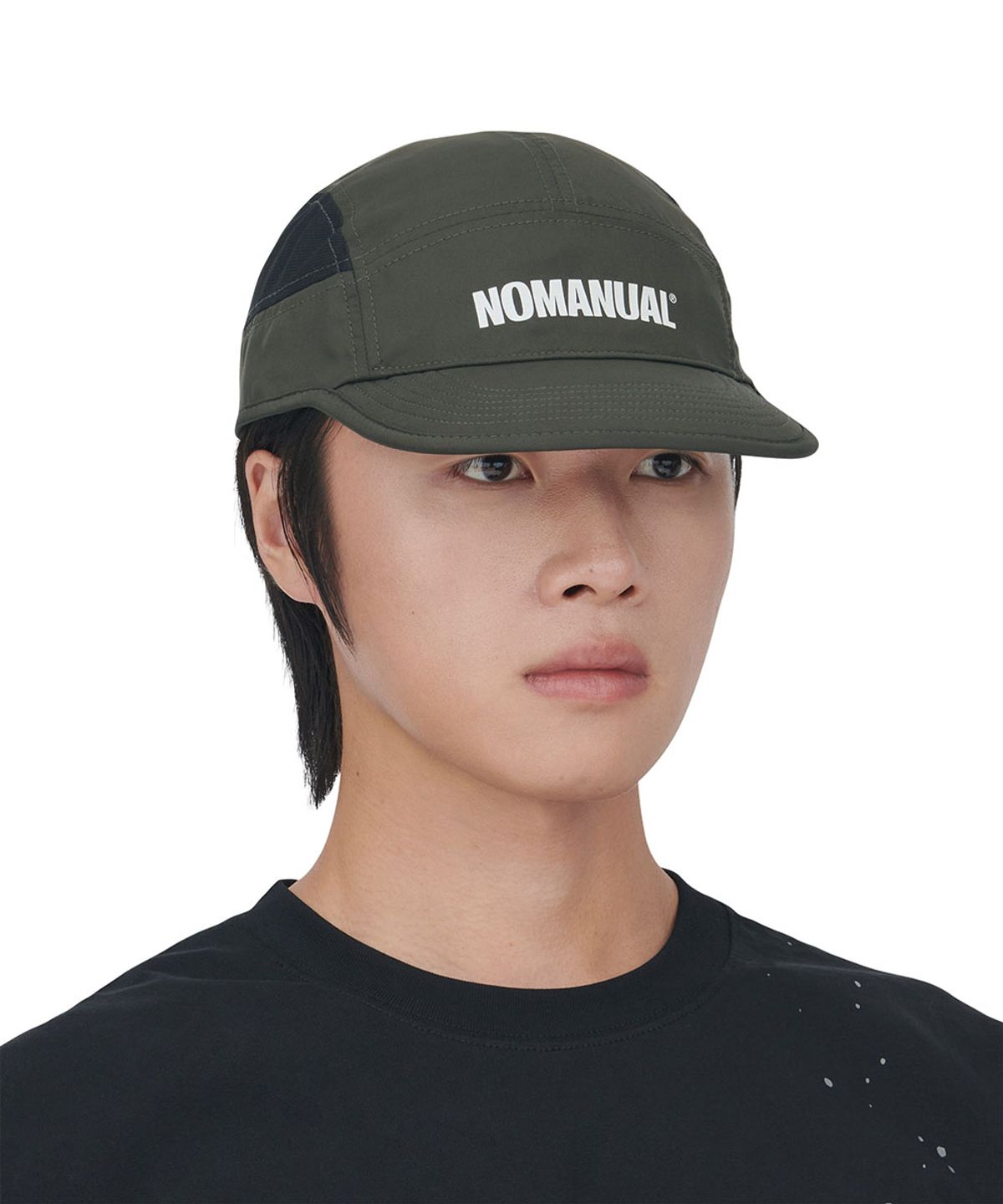 노매뉴얼(NOMANUAL) PACKGO MESH CAP - CHARCOAL