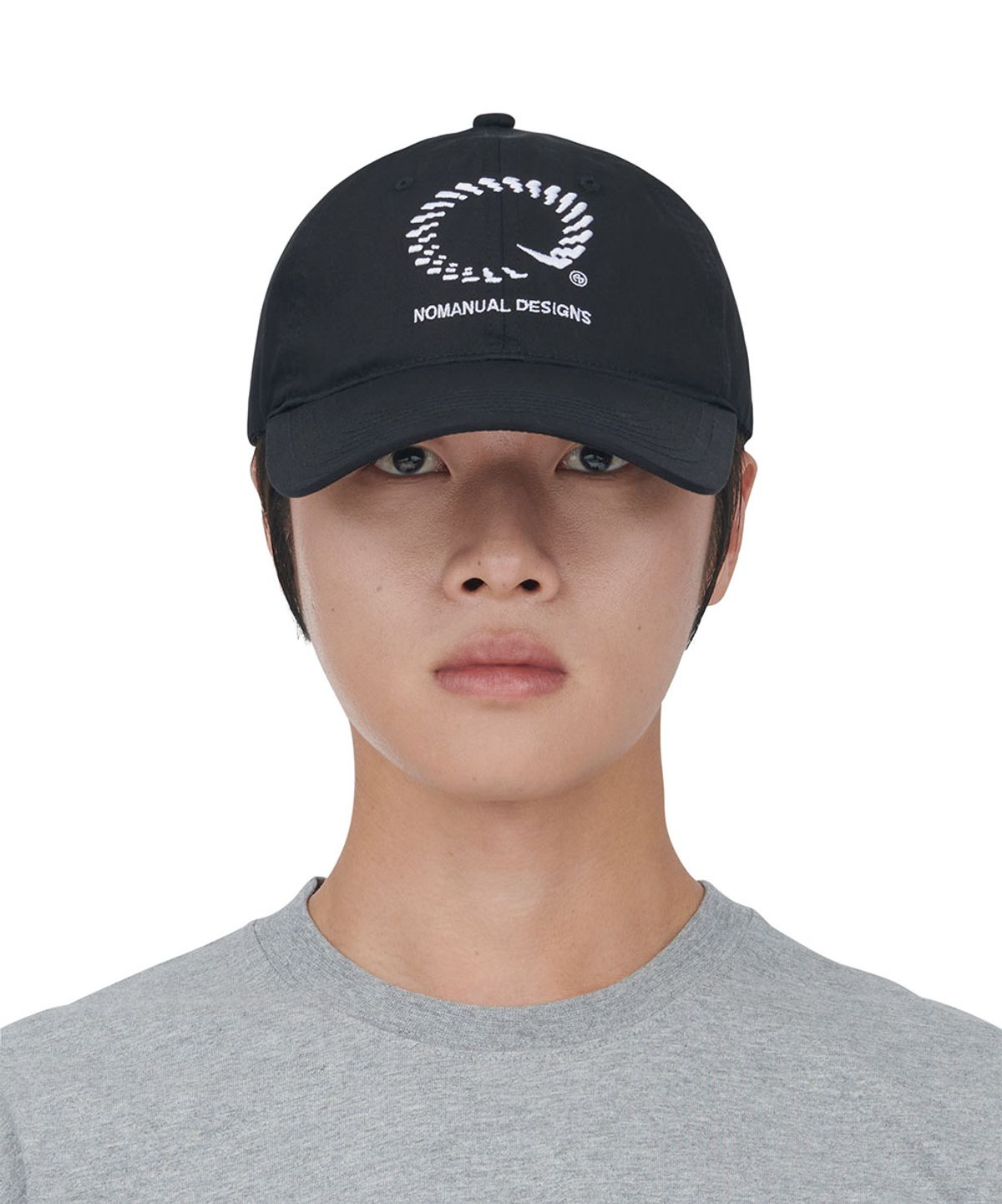 노매뉴얼(NOMANUAL) NM GEAR BALL CAP - BLACK