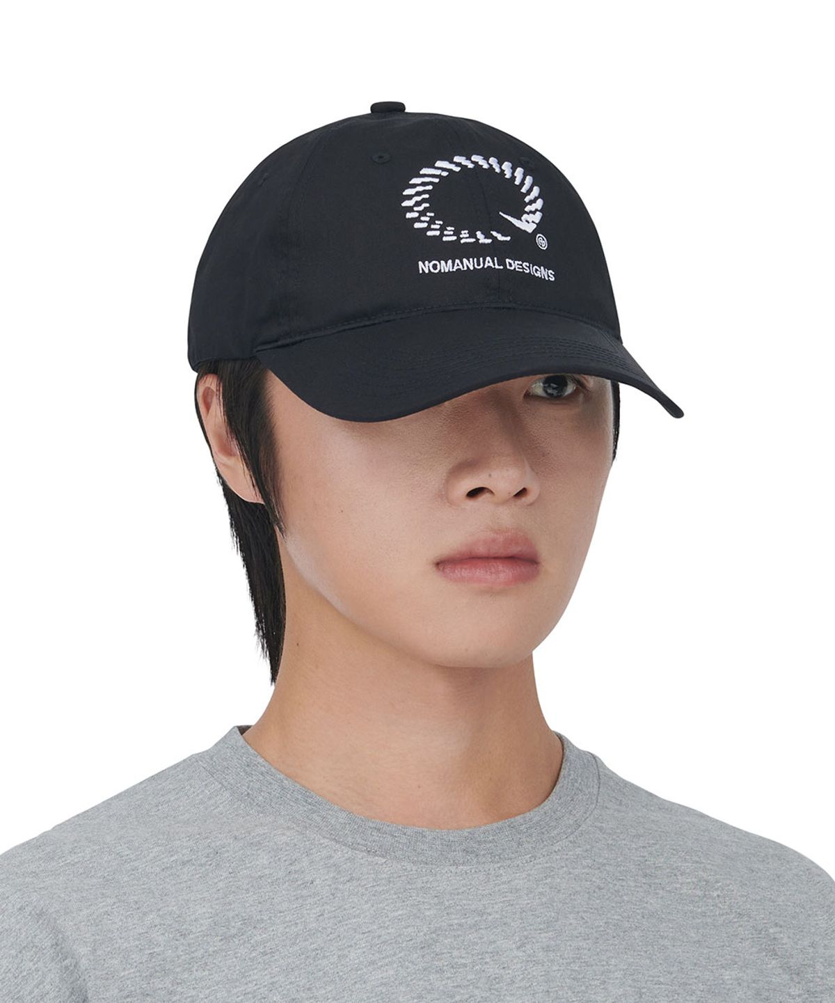노매뉴얼(NOMANUAL) NM GEAR BALL CAP - BLACK