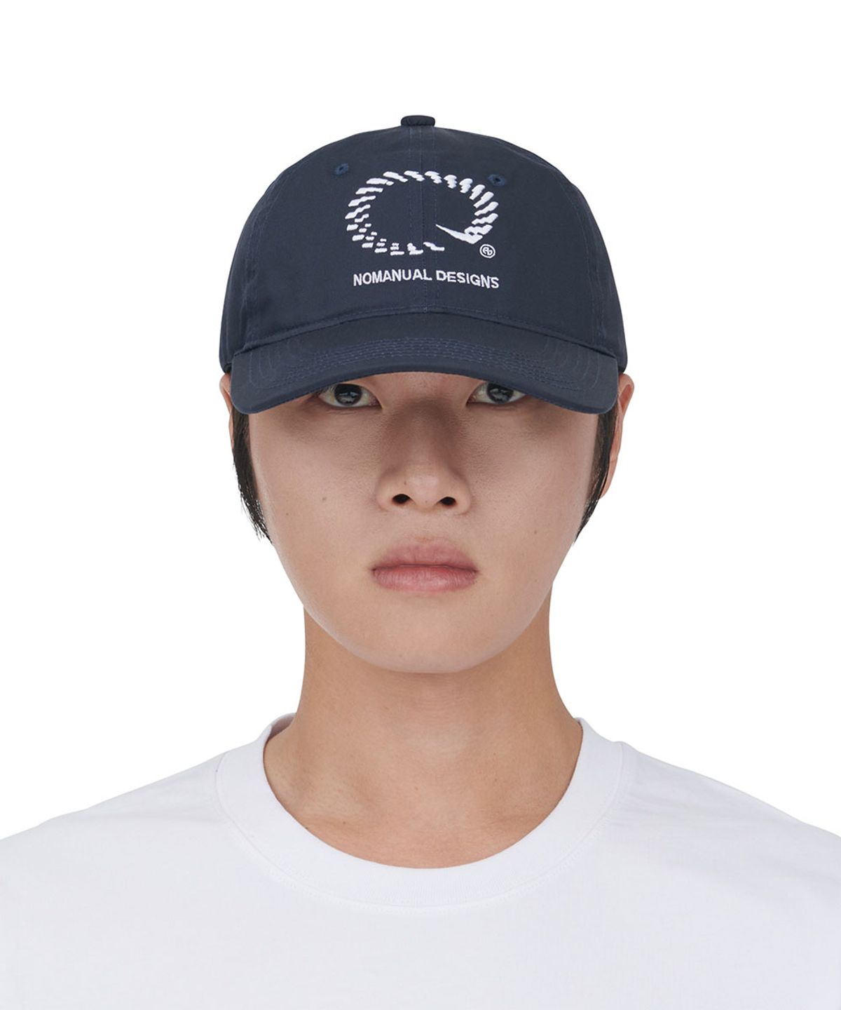 노매뉴얼(NOMANUAL) NM GEAR BALL CAP - DARK NAVY