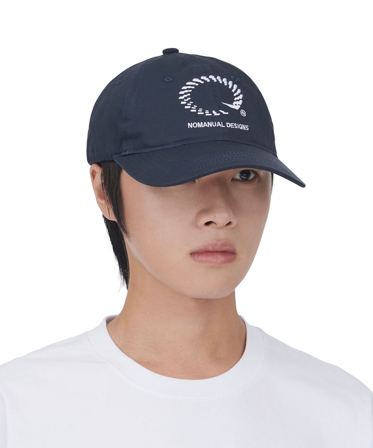 노매뉴얼(NOMANUAL) NM GEAR BALL CAP - DARK NAVY