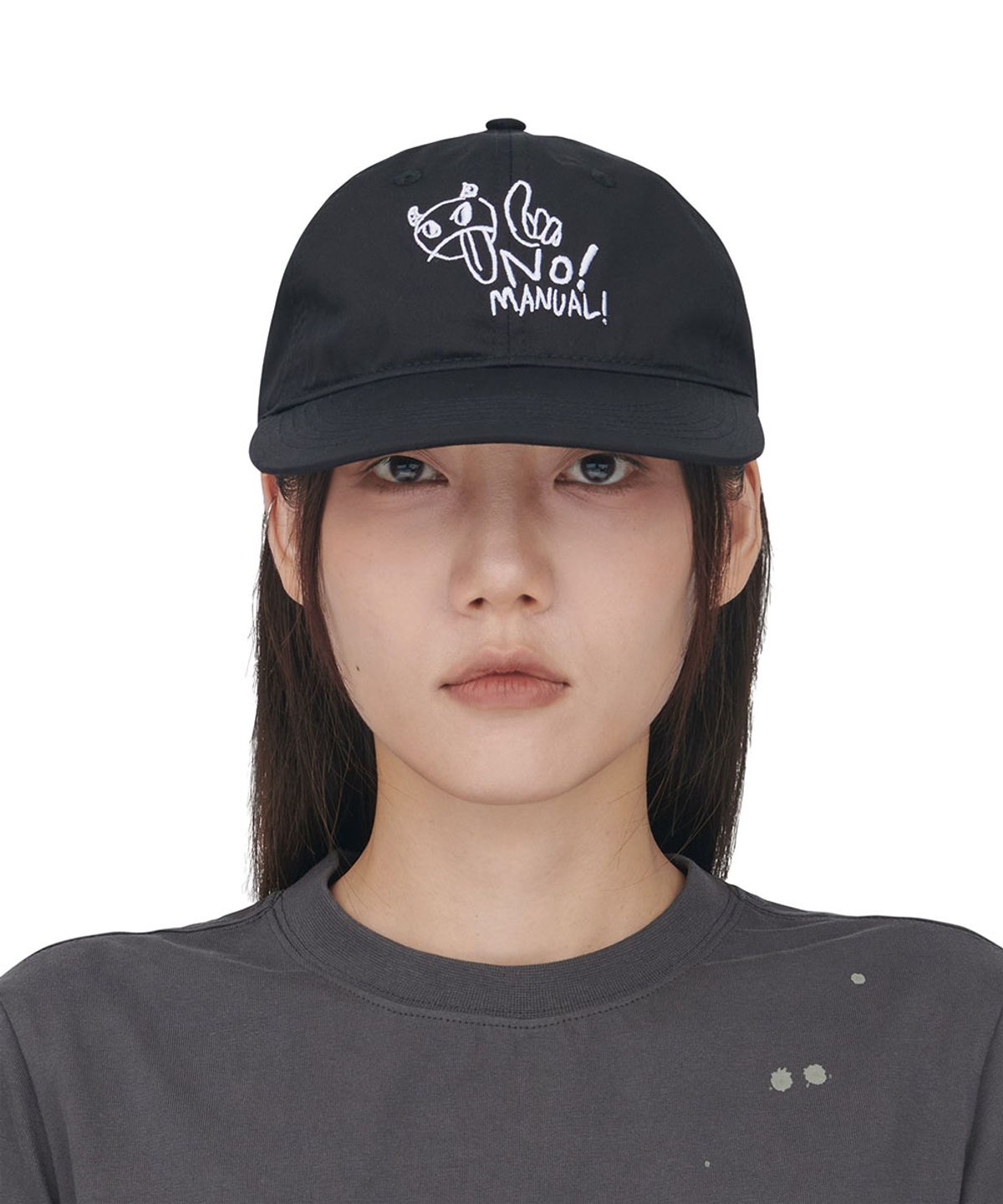 노매뉴얼(NOMANUAL) NM DEVIL BALL CAP - BLACK