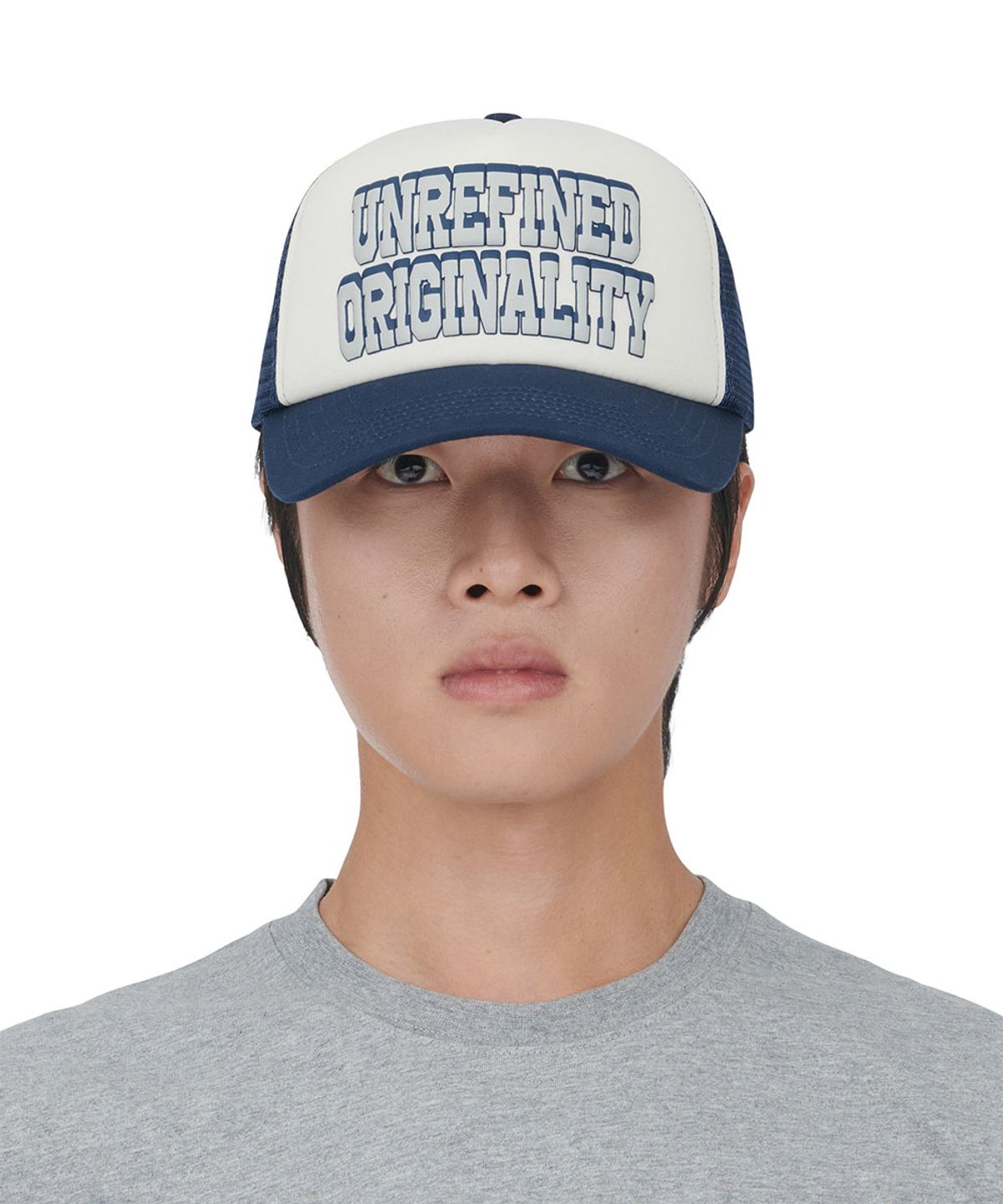 노매뉴얼(NOMANUAL) U.O TRUCKER CAP - NAVY