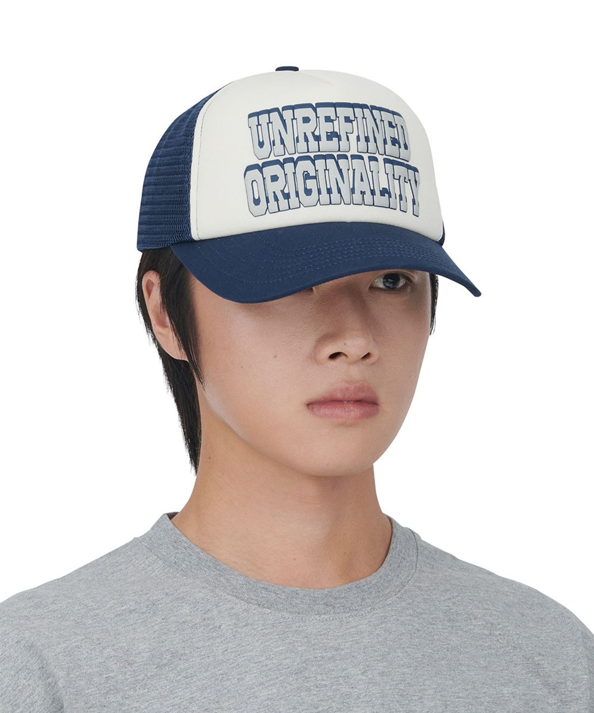 노매뉴얼(NOMANUAL) U.O TRUCKER CAP - NAVY