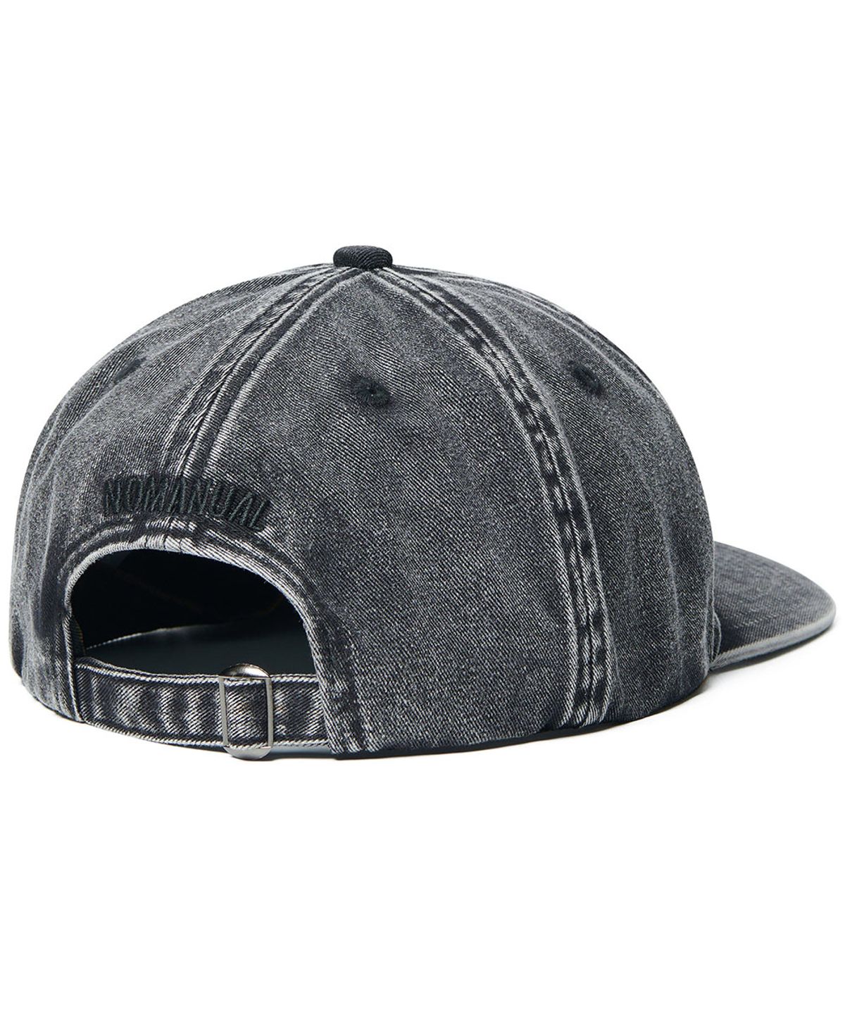 노매뉴얼(NOMANUAL) 5 PANEL T.L CAP - WASHED BLACK