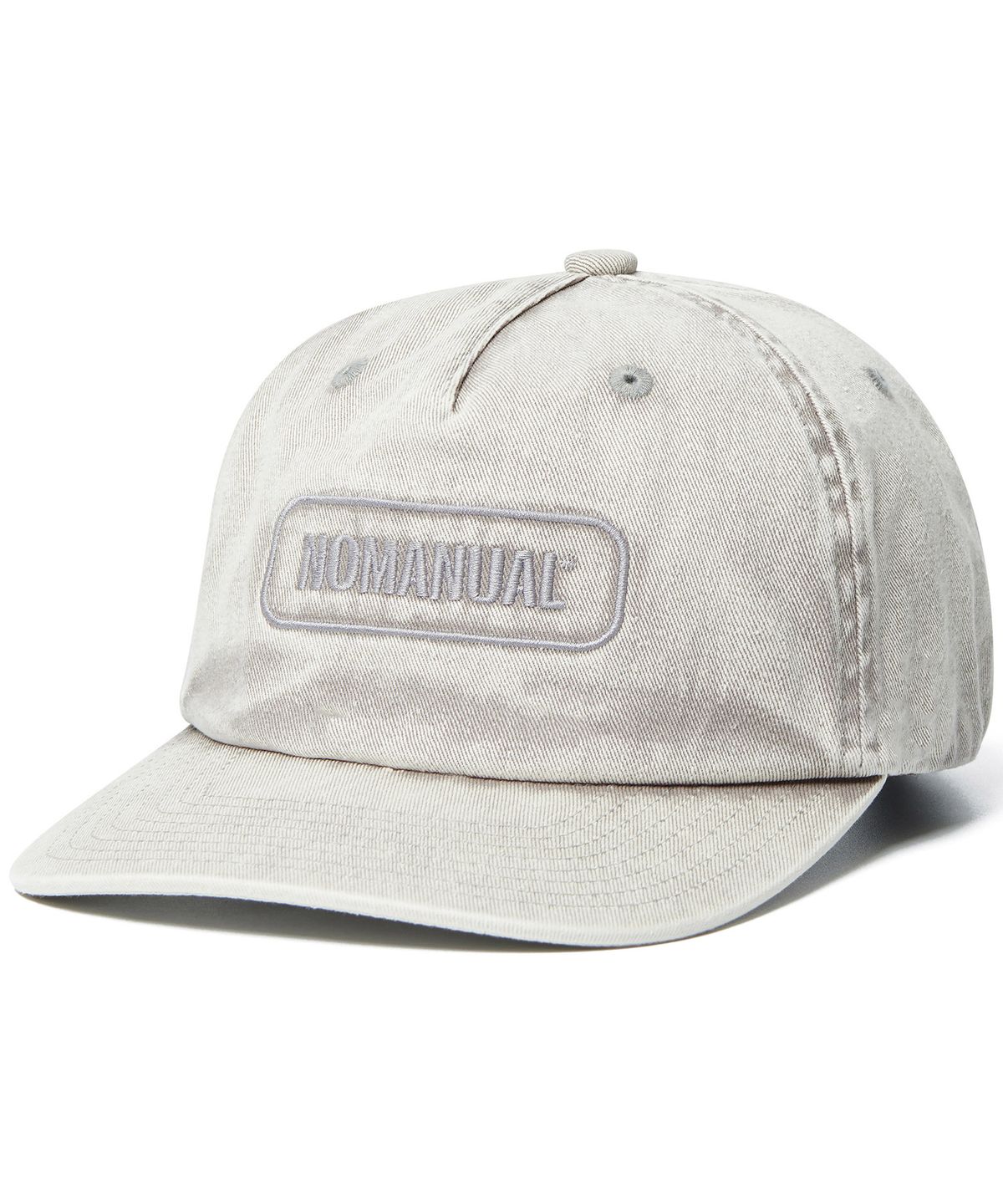 노매뉴얼(NOMANUAL) 5 PANEL T.L CAP - WASHED GRAY