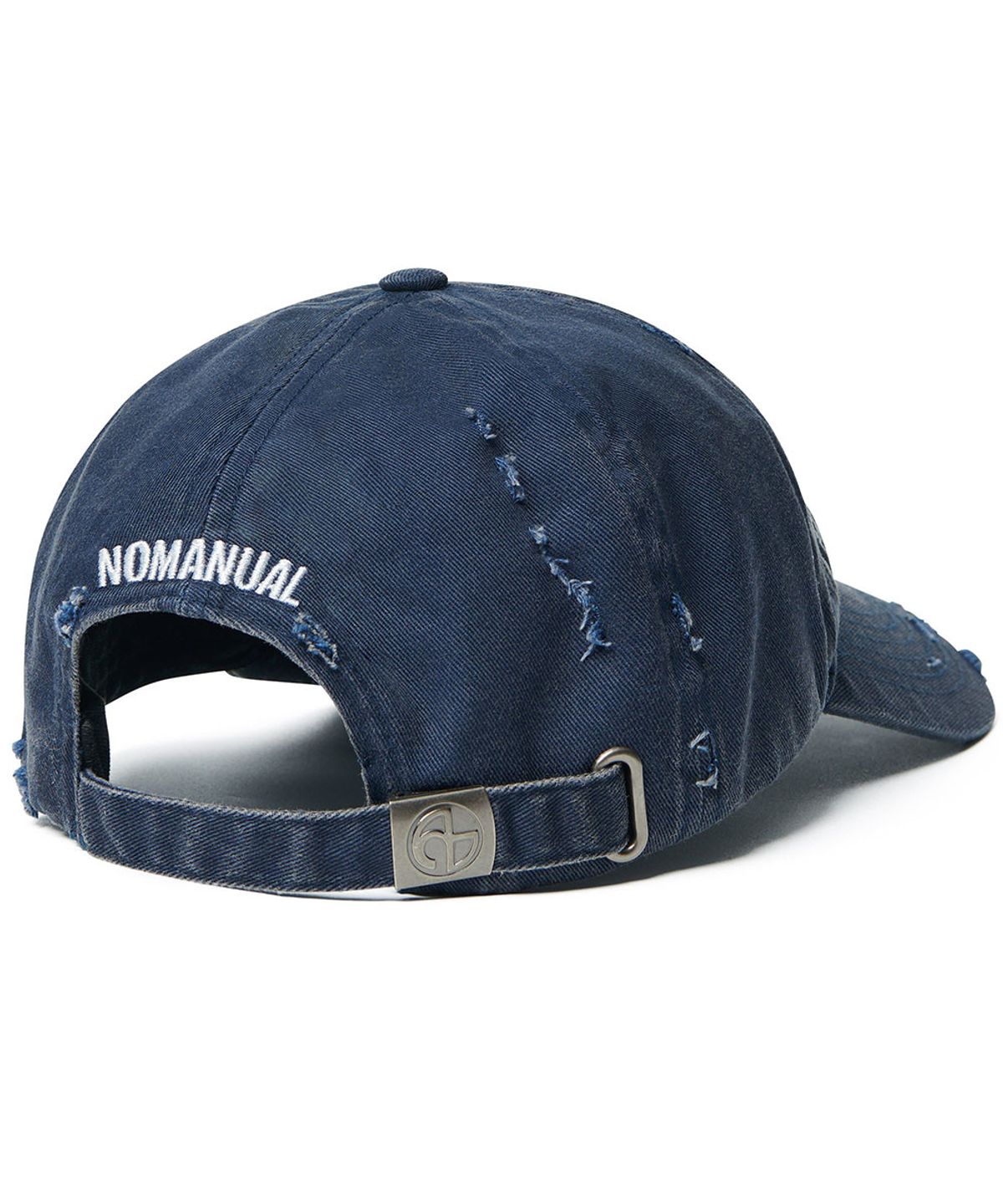 노매뉴얼(NOMANUAL) SLASH BALL CAP - WASHED NAVY
