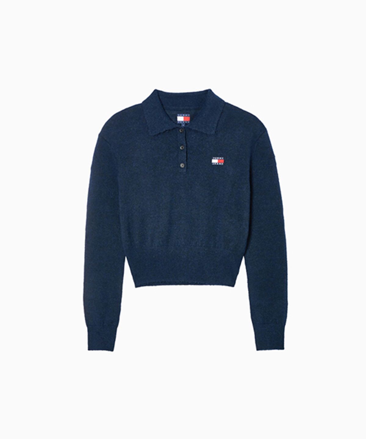타미진스(TOMMY JEANS) 플러피 폴로 스웨터 (T32G0KTO12TWT1C1G)