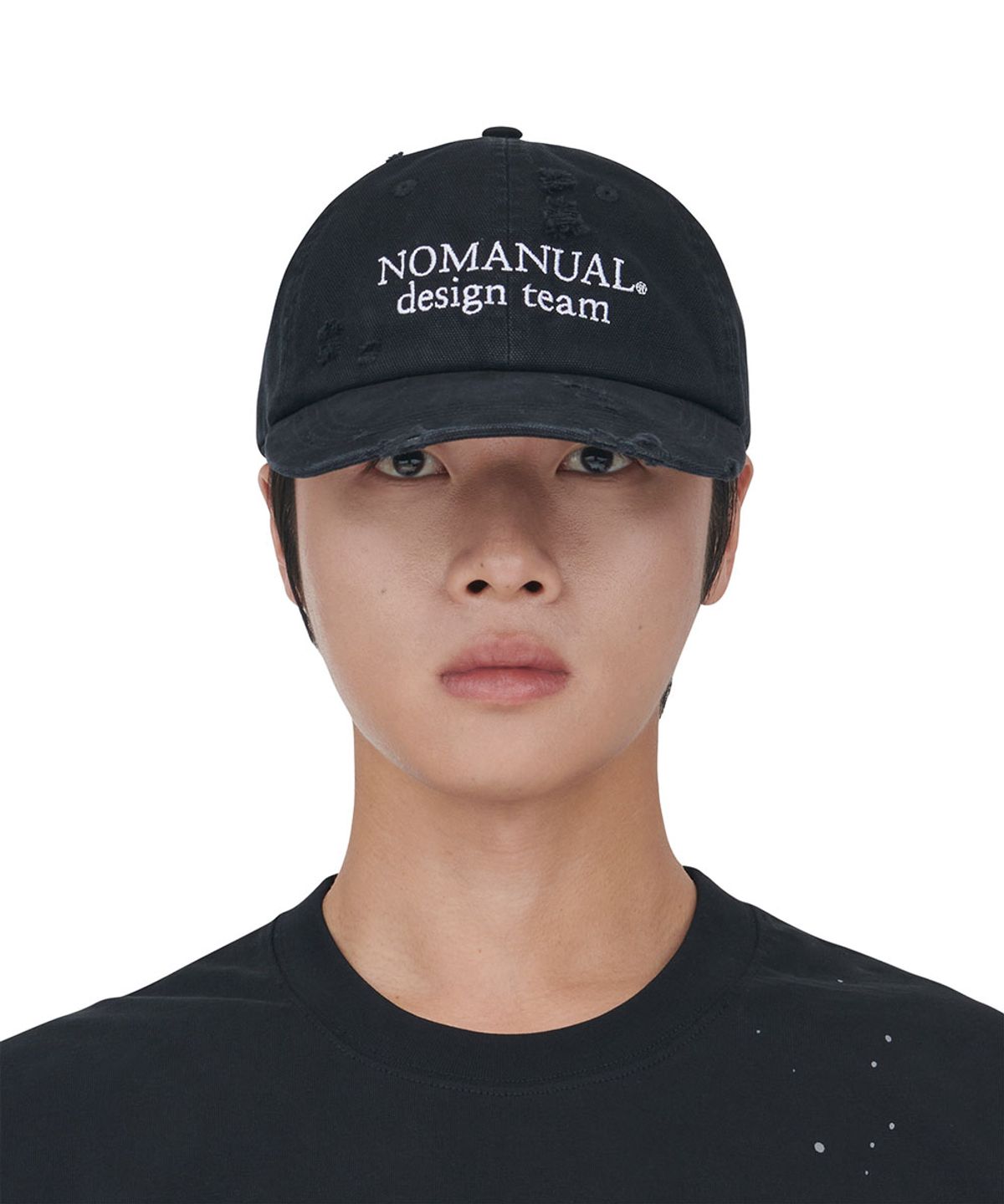 노매뉴얼(NOMANUAL) D.T BALL CAP 261 - WASHED BLACK
