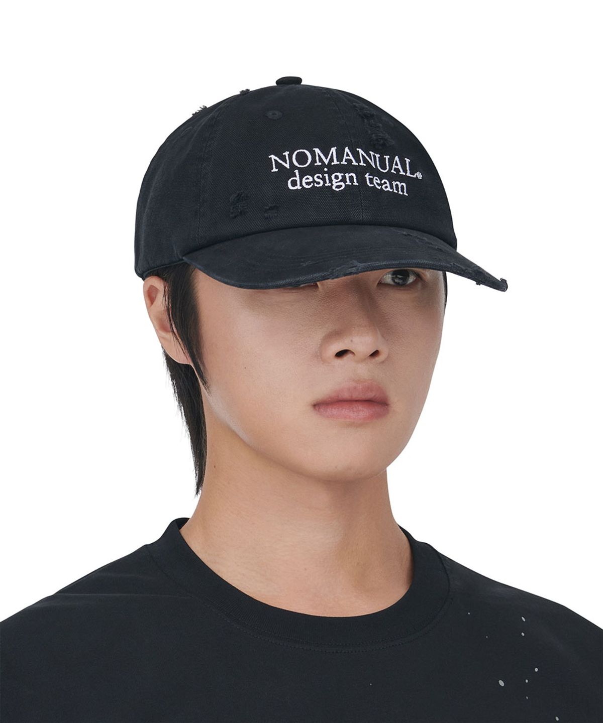 노매뉴얼(NOMANUAL) D.T BALL CAP 261 - WASHED BLACK