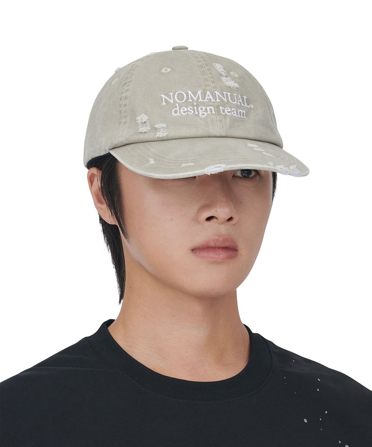 노매뉴얼(NOMANUAL) D.T BALL CAP 261 - WASHED BEIGE
