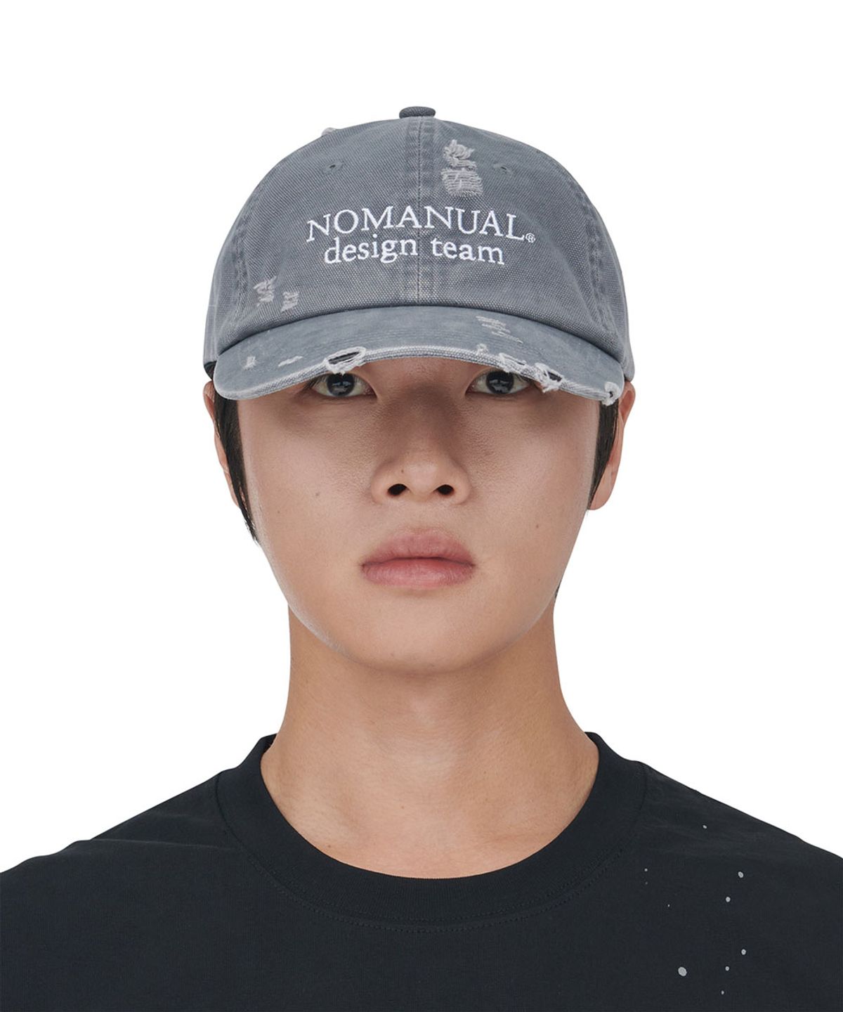 노매뉴얼(NOMANUAL) D.T BALL CAP 261 - WASHED GRAY