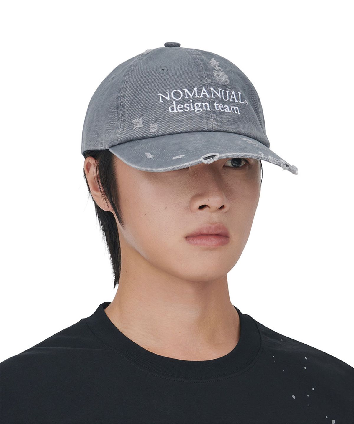 노매뉴얼(NOMANUAL) D.T BALL CAP 261 - WASHED GRAY