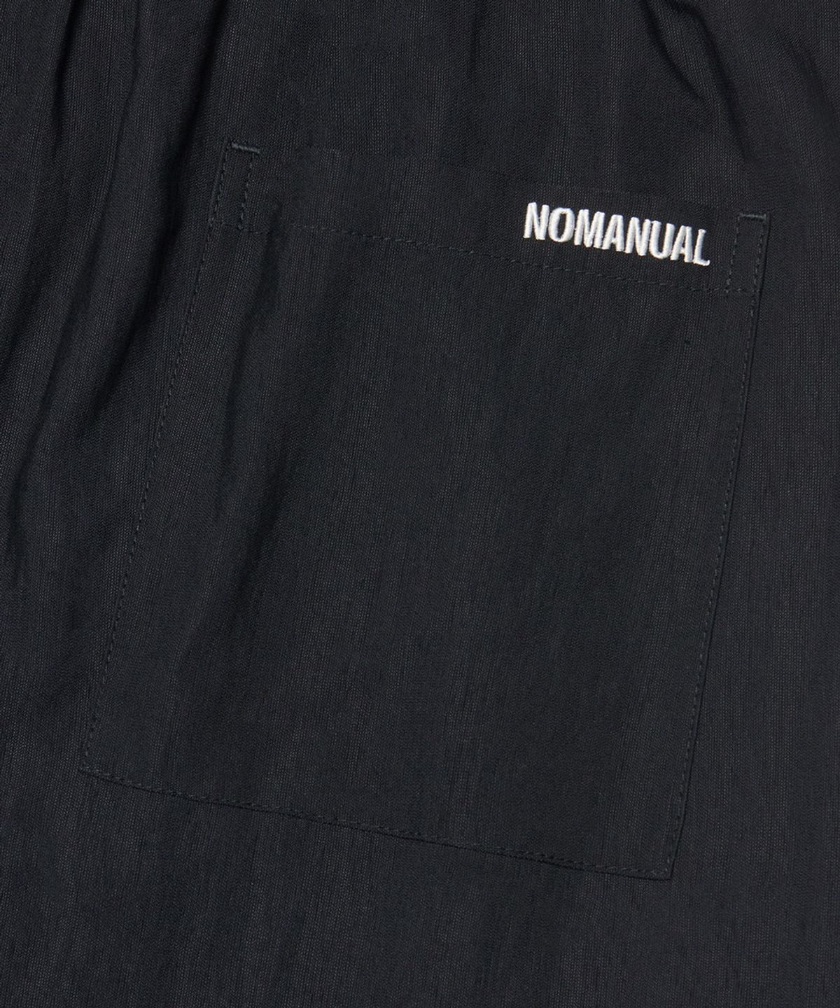 노매뉴얼(NOMANUAL) R.C NYLON PANTS - BLACK