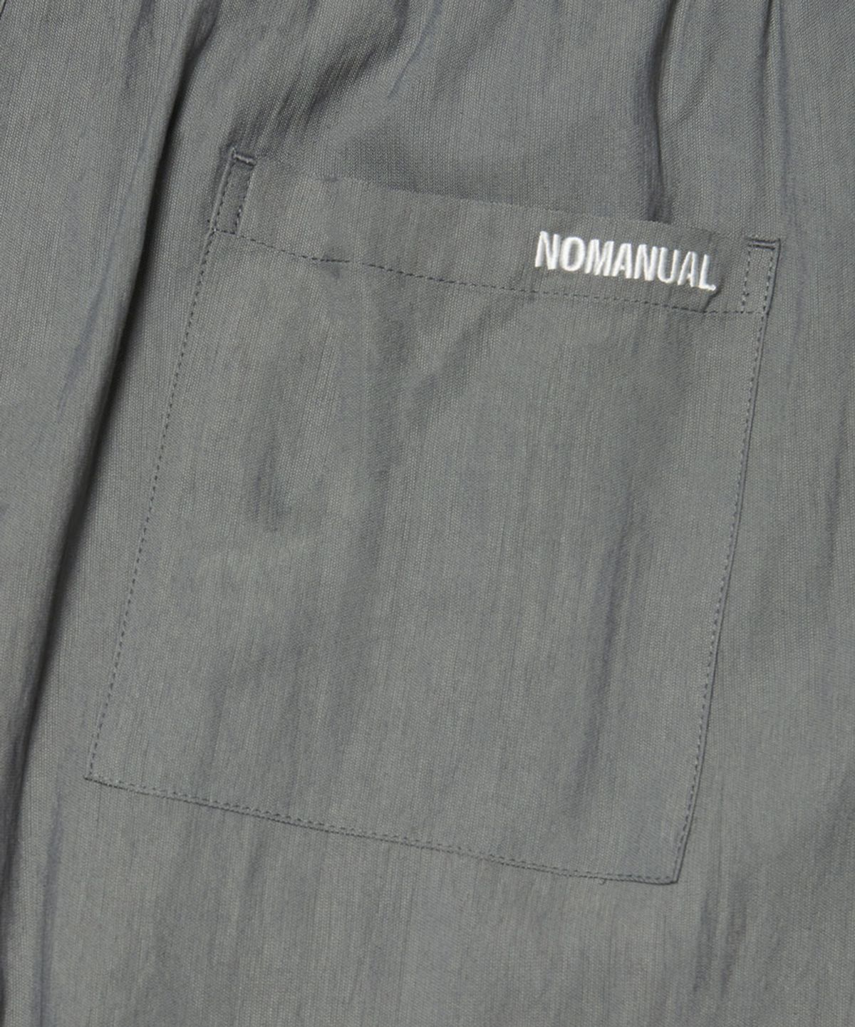 노매뉴얼(NOMANUAL) R.C NYLON PANTS - CHARCOAL