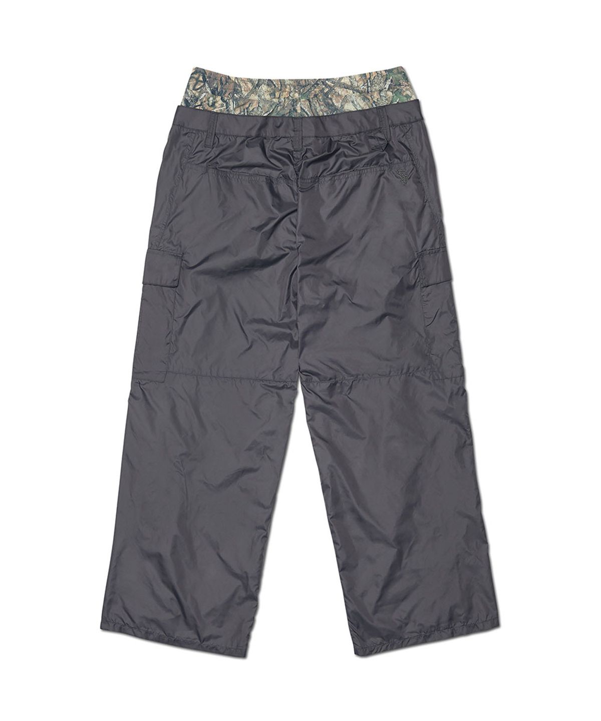 노매뉴얼(NOMANUAL) NATURE CAMO LAYERED PANTS - CHARCOAL