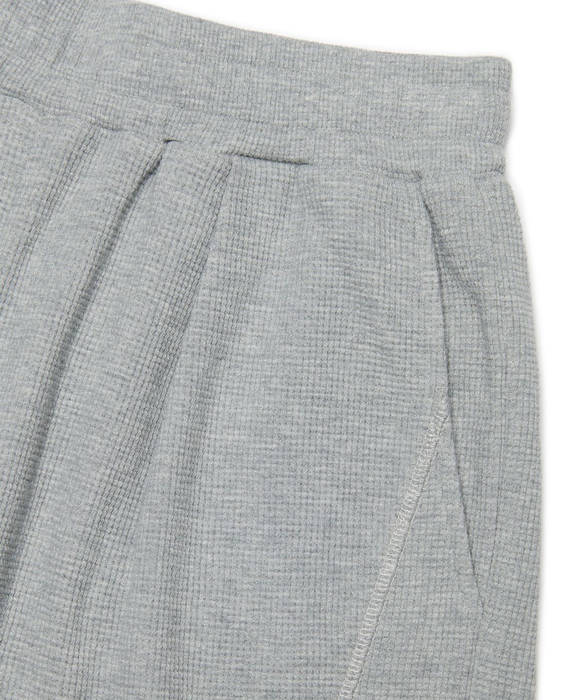 노매뉴얼(NOMANUAL) LIGHT WAFFLE PANTS - GRAY