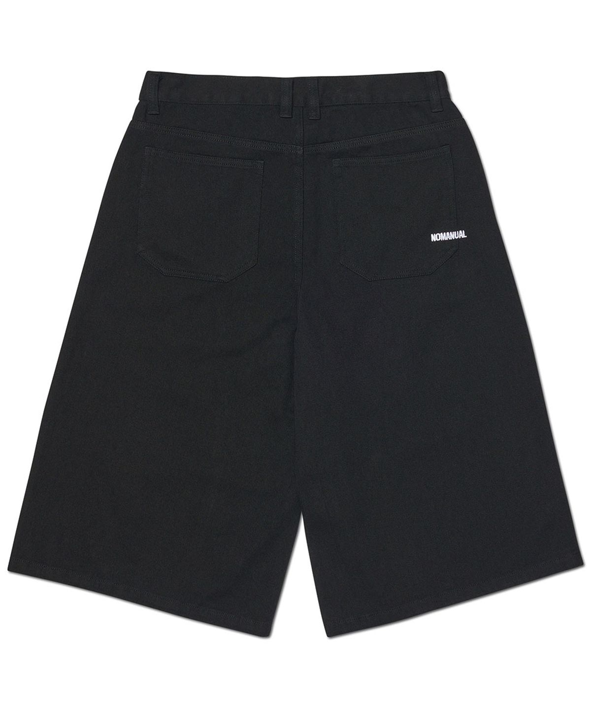 노매뉴얼(NOMANUAL) I.L BERMUDA PANTS - BLACK