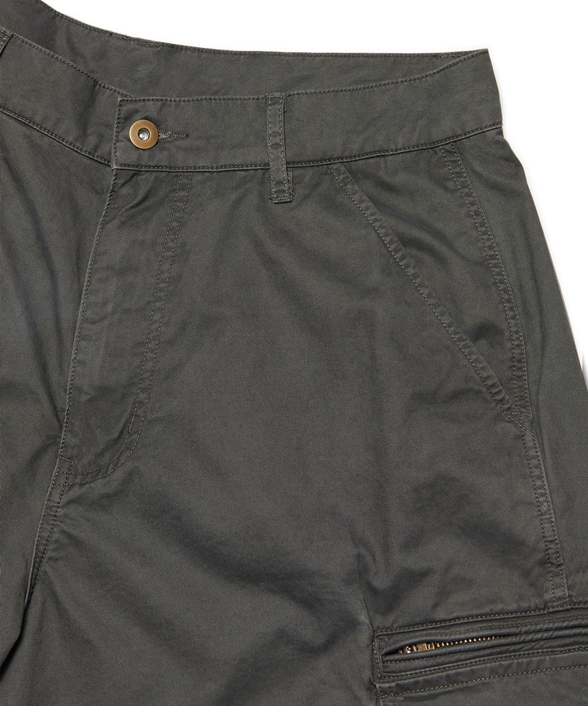 노매뉴얼(NOMANUAL) WASHED CARGO SHORTS - WASHED BLACK