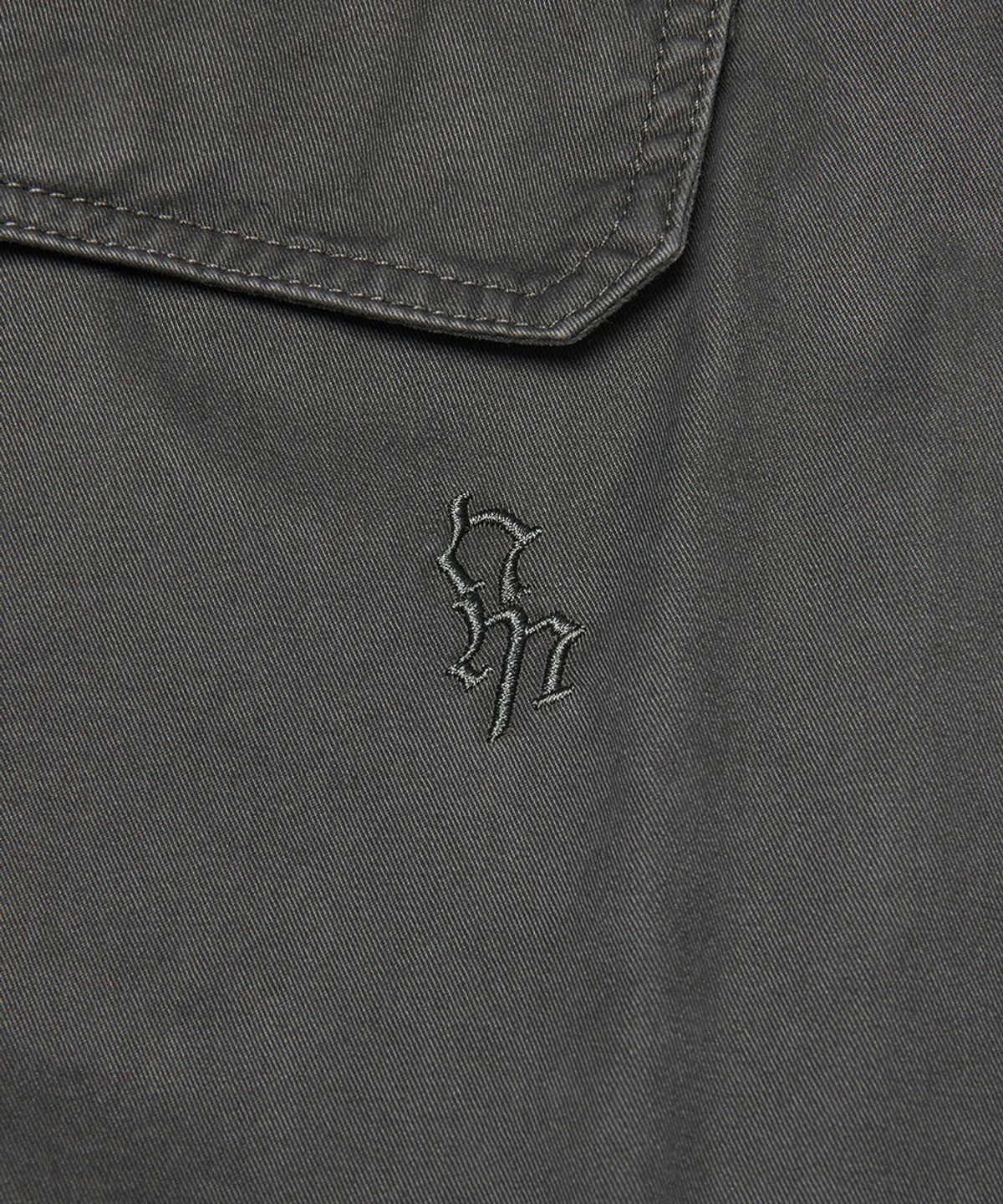 노매뉴얼(NOMANUAL) WASHED CARGO SHORTS - WASHED BLACK
