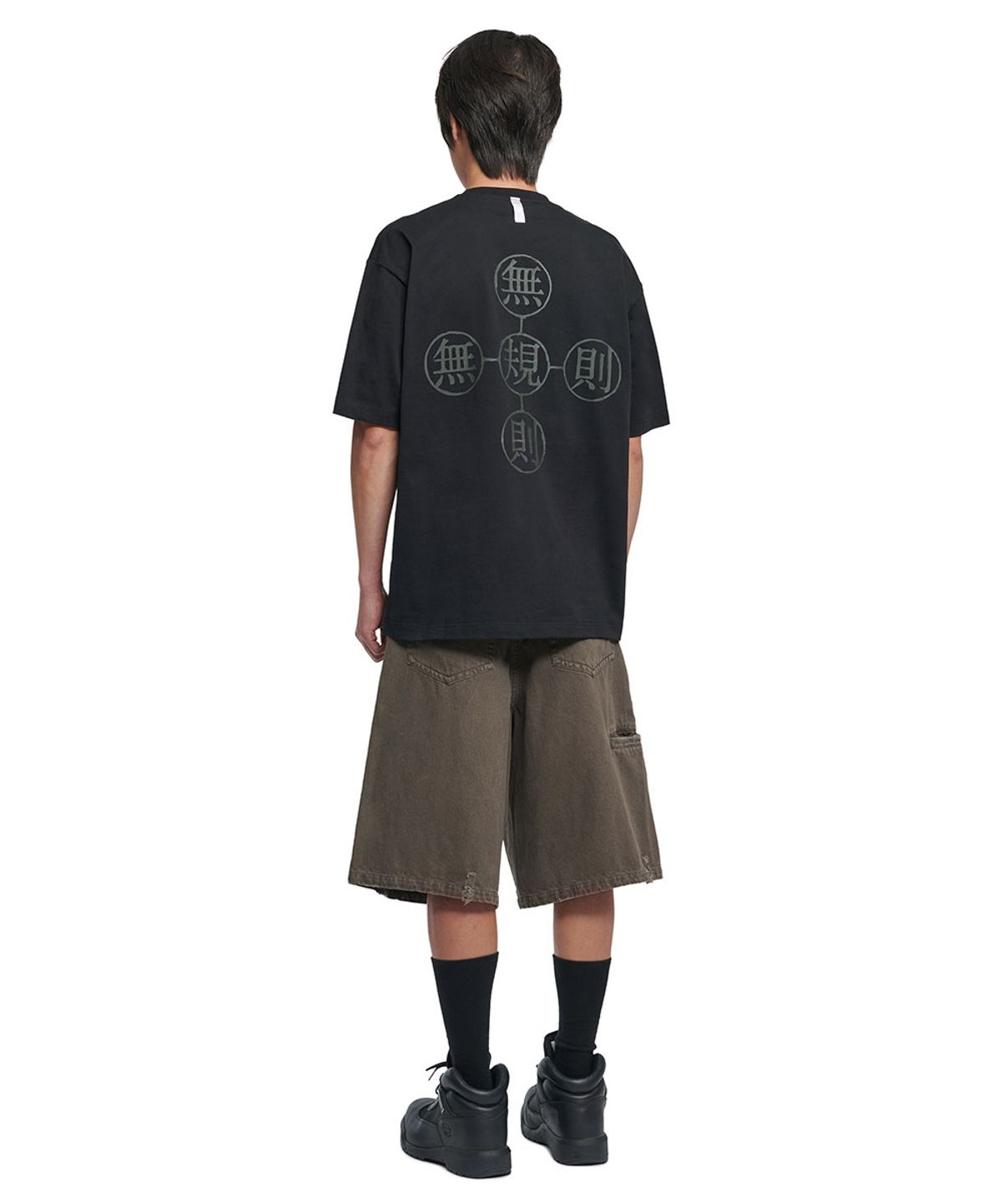 노매뉴얼(NOMANUAL) CINCH BACK BERMUDA SHORTS - STONE