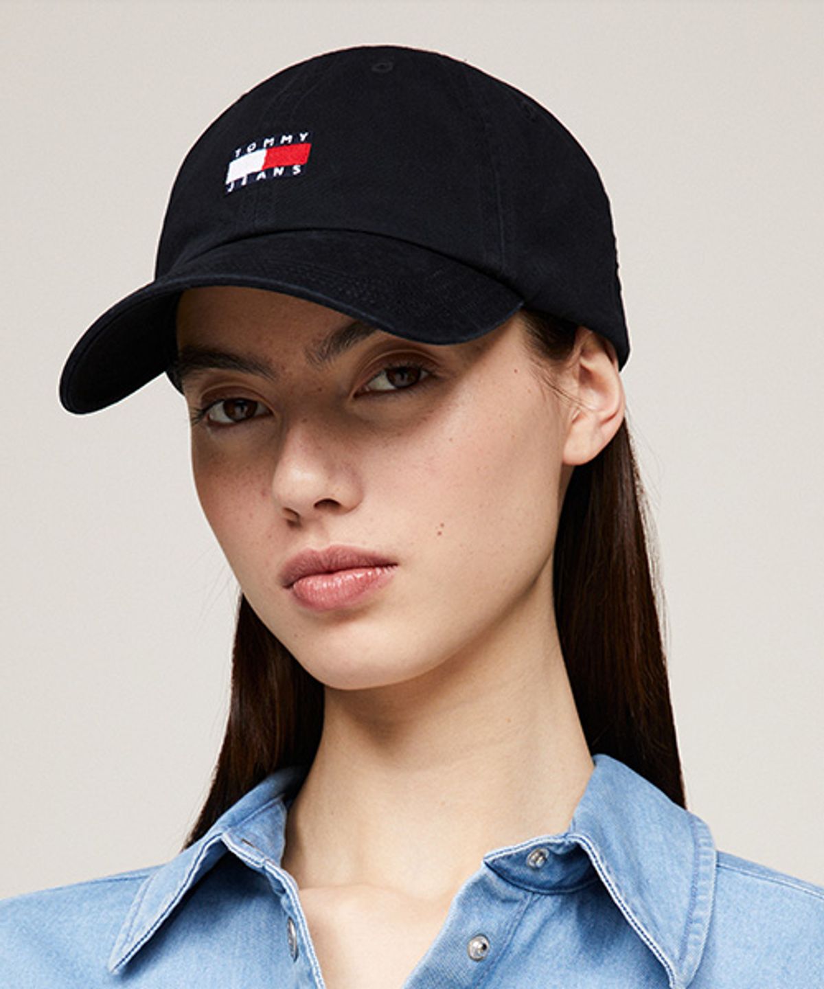 타미진스(TOMMY JEANS) [UNISEX] 헤리티지 6패널 볼캡 (T32G0AHT10CMT1BDS)