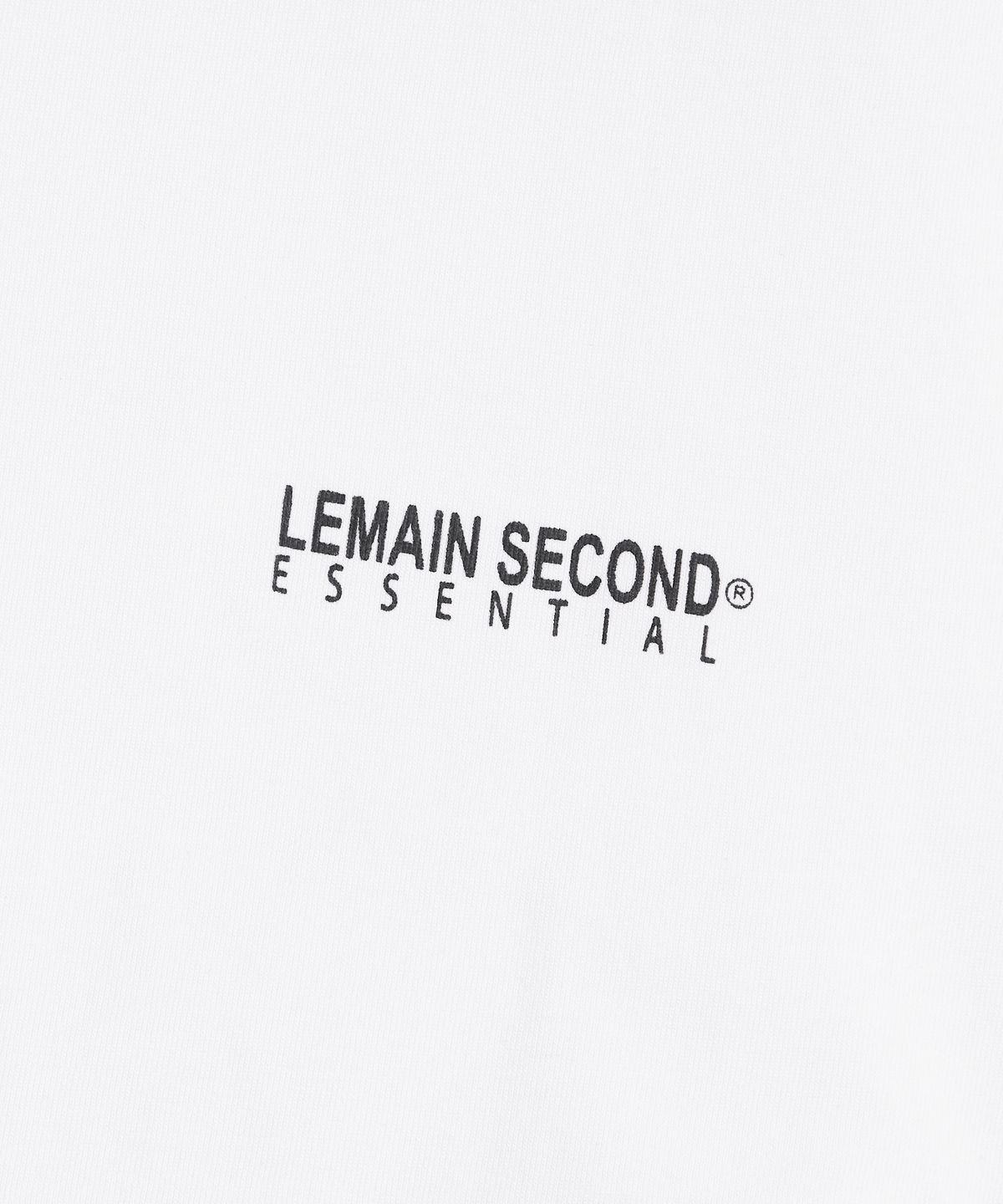 리메인세컨드(LEMAIN SECOND) 베이직 로고 나염 오버핏 반팔 티 [화이트]
