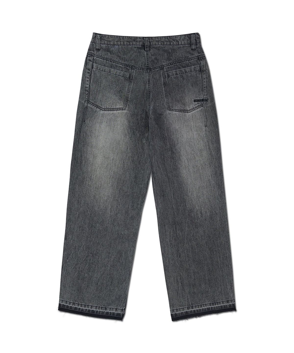 노매뉴얼(NOMANUAL) NEO DENIM PANTS - WASHED GRAY