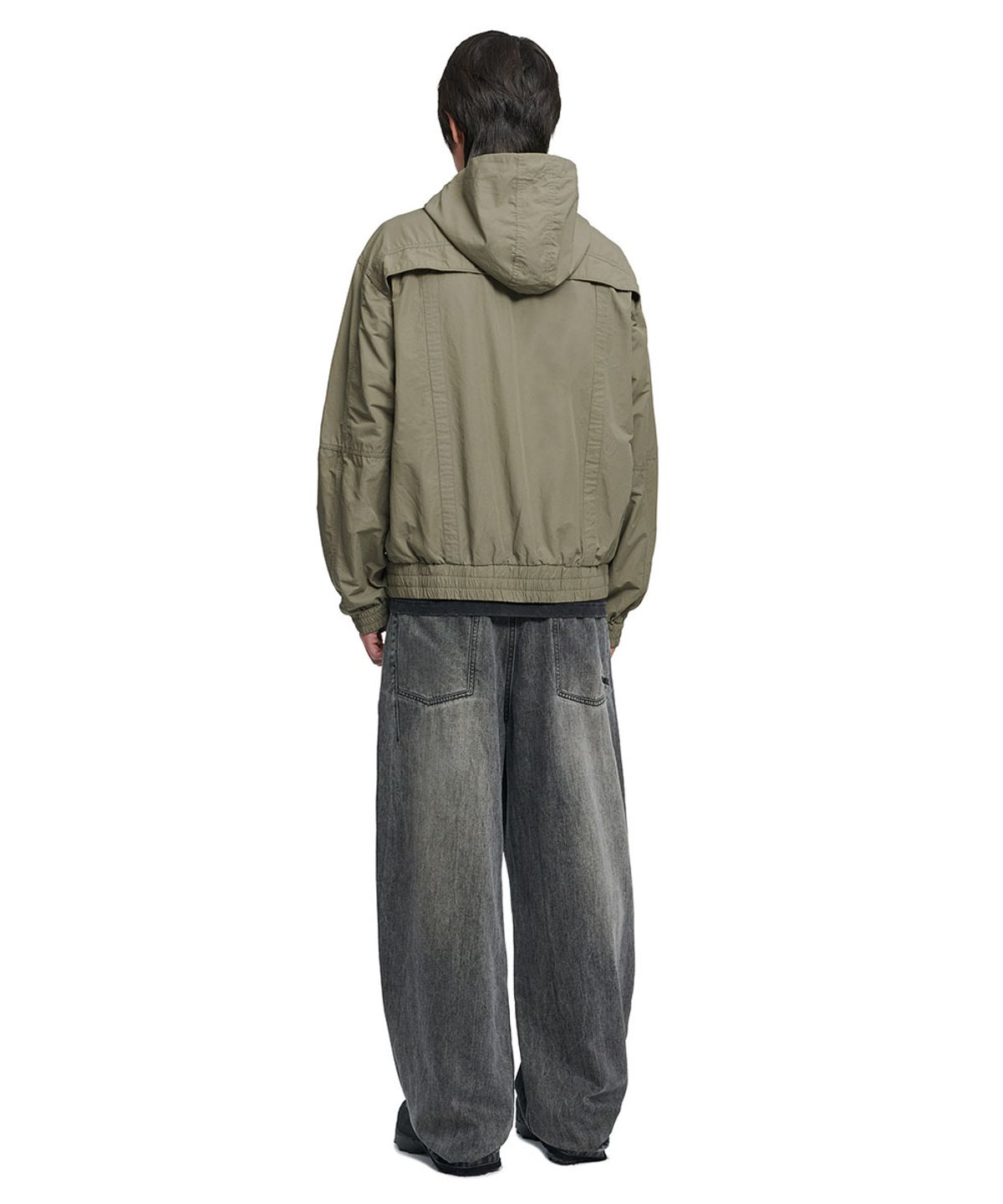 노매뉴얼(NOMANUAL) NEO DENIM PANTS - WASHED GRAY