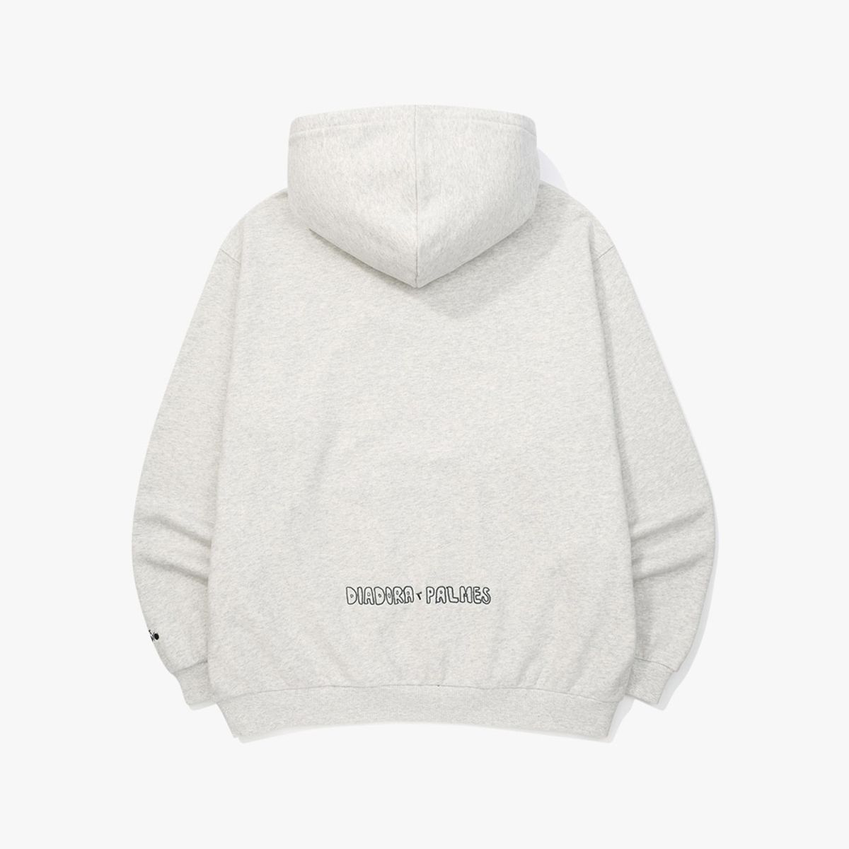 디아도라(diadora) [DIADORA by PALMES] 그래픽 후드티셔츠 MELANGE GREY