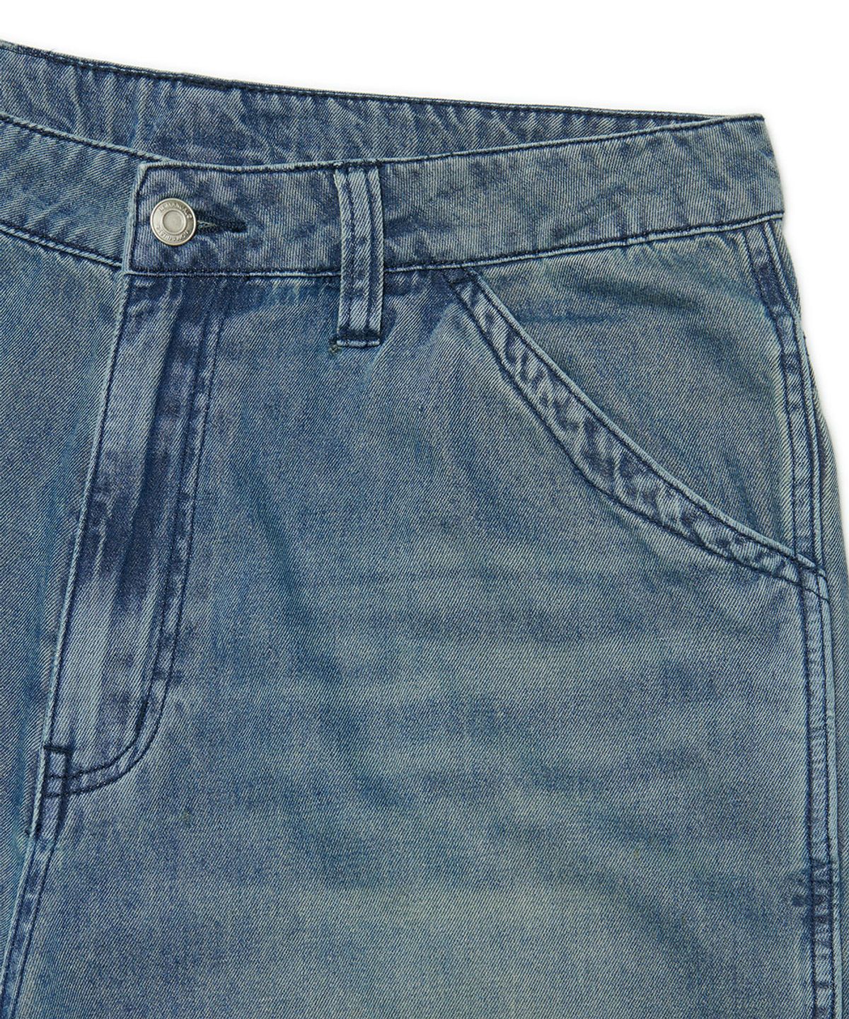 노매뉴얼(NOMANUAL) NEO DENIM PANTS - WASHED BLUE