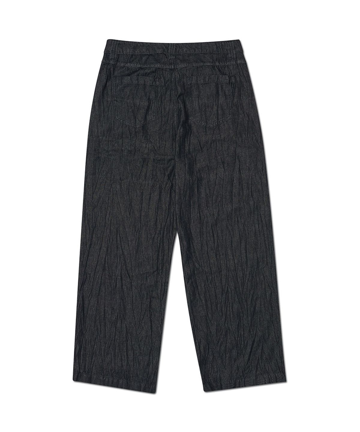 노매뉴얼(NOMANUAL) S.W WIDE DENIM PANTS - WASHED BLACK