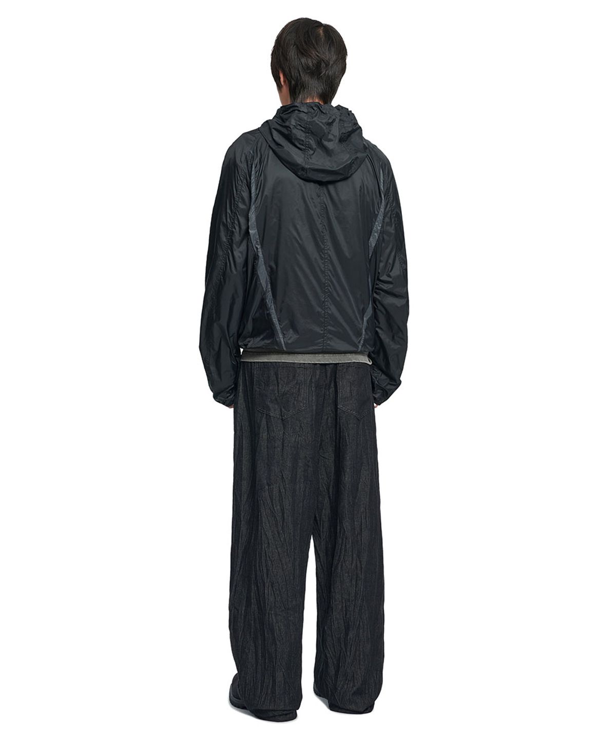 노매뉴얼(NOMANUAL) S.W WIDE DENIM PANTS - WASHED BLACK