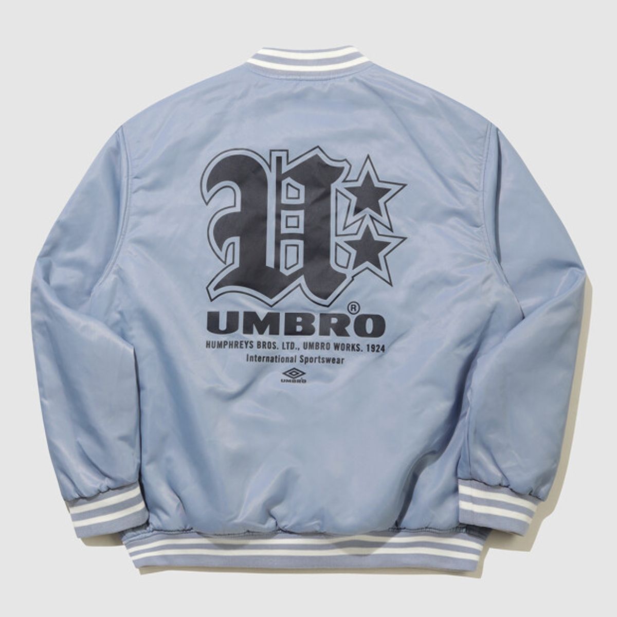 엄브로(UMBRO) 리버시블 봄버 패딩 자켓 아이보리 UR124CPJ21