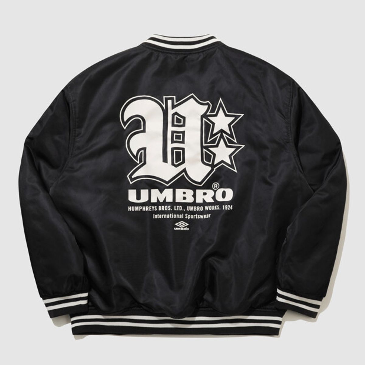 엄브로(UMBRO) 리버시블 봄버 패딩 자켓 블랙 UR124CPJ21