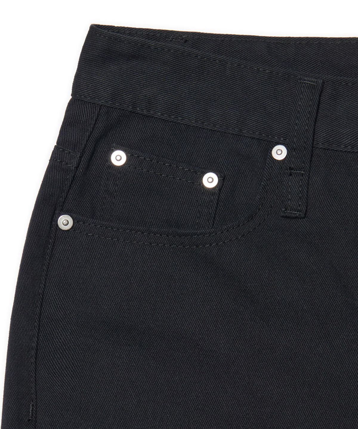 노매뉴얼(NOMANUAL) ROOMY LOOSE COTTON PANTS - BLACK