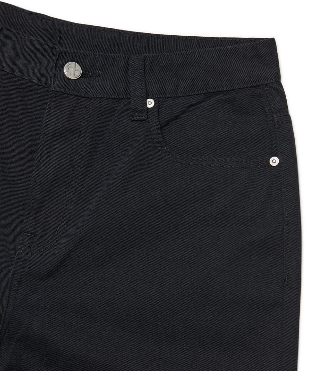 노매뉴얼(NOMANUAL) ROOMY LOOSE COTTON PANTS - BLACK