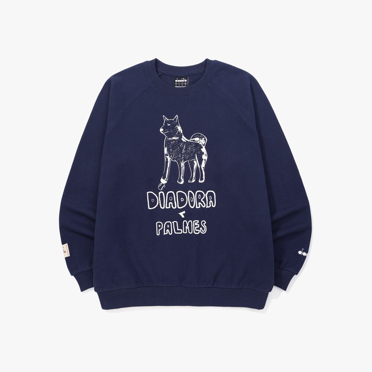 디아도라(diadora) [DIADORA by PALMES] 그래픽 맨투맨 NAVY