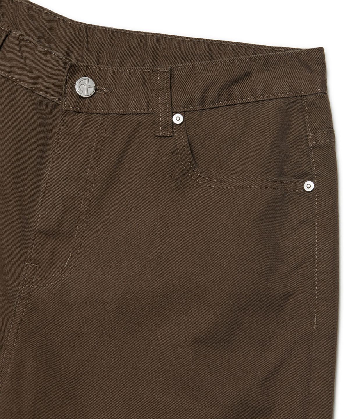 노매뉴얼(NOMANUAL) ROOMY LOOSE COTTON PANTS - BROWN