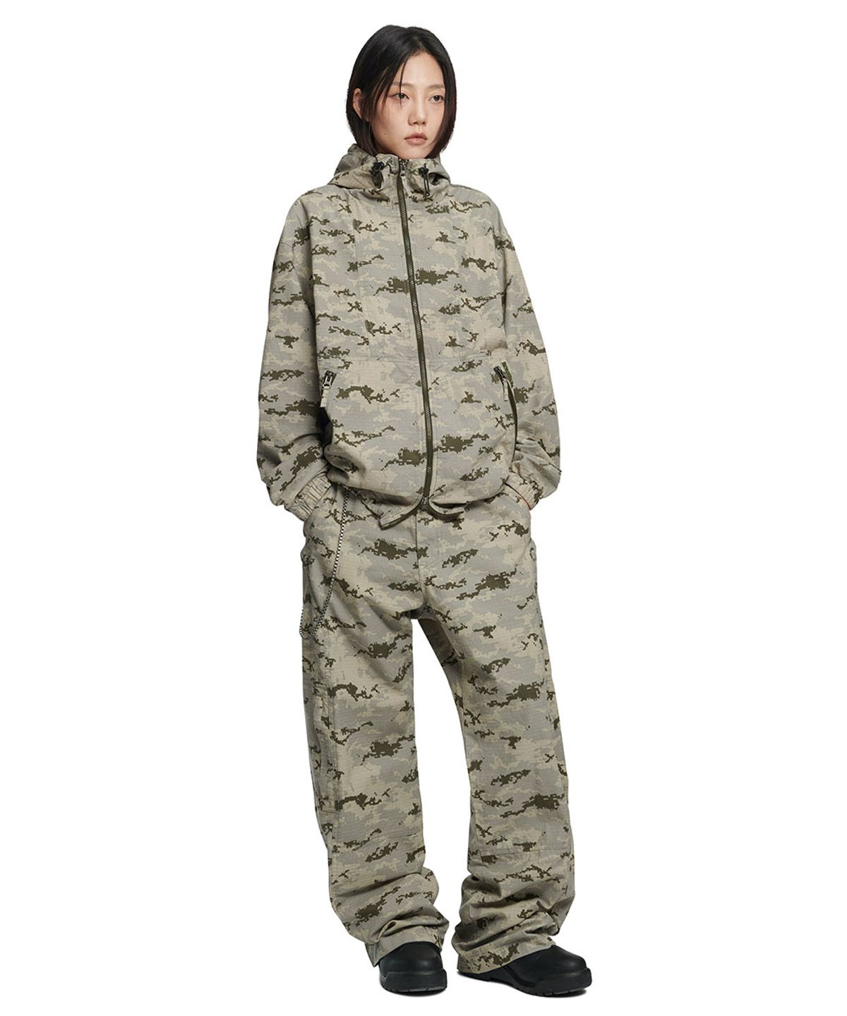 노매뉴얼(NOMANUAL) N.P UTILITY PANTS - DIGITAL CAMO